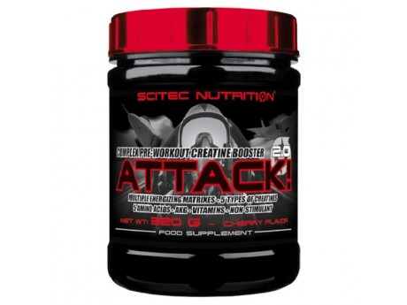 Предтренировочный комплекс Attack 2.0 SCITEC NUTRITION (320 грамм)