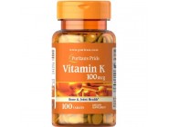  Vitamin K 100 мкг Puritans Pride (100 таблеток)