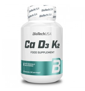 Вітаміни Ca D3 K2 BioTech USA (90 капсул)