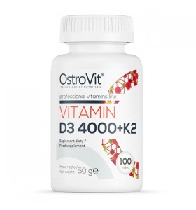 Вітаміни D3 4000 + K2 OstroVit (100 таблеток)