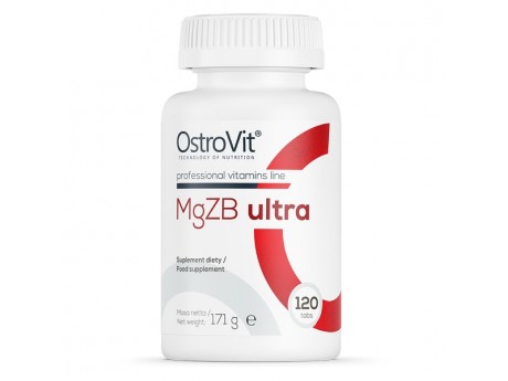 MG Z B Ultra (Магний Цинк В6) OstroVit (120 таблеток)