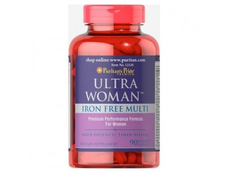 Витамины Ultra Woman Daily Multi Iron Free Puritan's Pride 