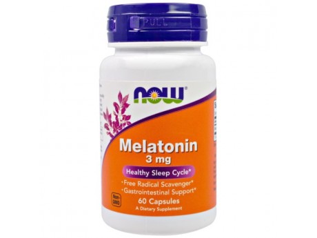 Melatonin 3 мг Now Foods (60 капсул)