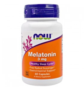 Melatonin 3 мг Now Foods (60 капсул)