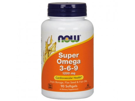 Super Omega 3-6-9 Now Foods (90 капсул)