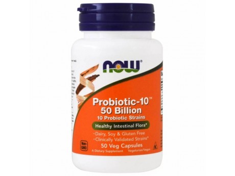 Probiotic-10 50 Billion Now Foods (50 капсул)
