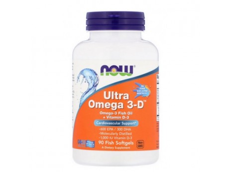 Ultra Omega 3D NOW Foods (90 капсул)