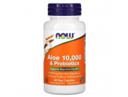 Aloe 10000 Probiotics Now Foods (60 капсул)