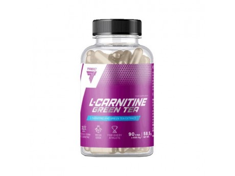 Жироспалювач L Carnitine + Green Tea Trec Nutrition (90 капсул)