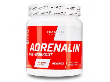 Предтренировочный комплекс Adrenaline Progress Nutrition (300 грамм)