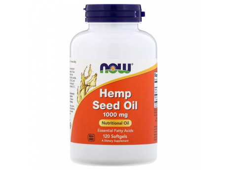 Hemp Seed Oil 1000 mg NOW Foods (120 капсул)