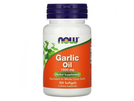 Garlic Oil 1500 NOW Foods (100 капсул)