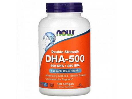 DHA 500 NOW Foods (180 капсул)