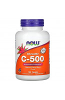 C-500 (ascorbate) NOW Foods (100 жув. таблеток)