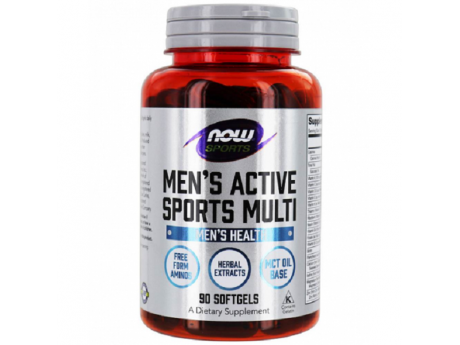 Men's Active Sports Multi NOW Foods (90 капсул)