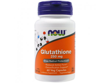 Glutathione 250 mg NOW Foods (60 вег капсул)