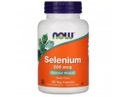 SELENIUM 200 мкг NOW Foods (90 вег капсул)