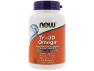 Tri-3D Omega-3 NOW Foods (90 капсул)