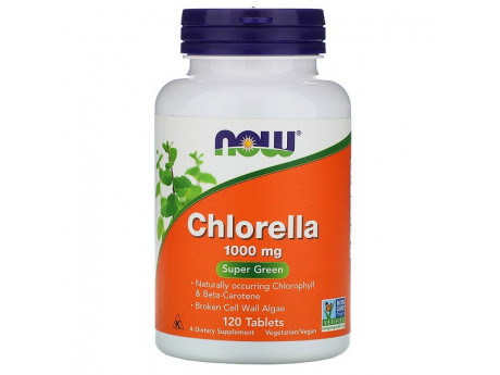 Chlorella 1000 mg NOW Foods (120 таблеток)