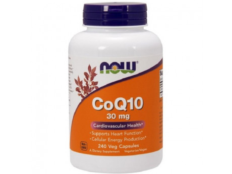 CoQ10 30 mg NOW Foods (240 вег капсул)