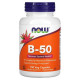 VITAMIN B-50 COMPLEX NOW Foods (100 вег капсул)