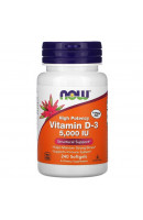 Vitamin D3 5000 IU NOW Foods (240 капсул)