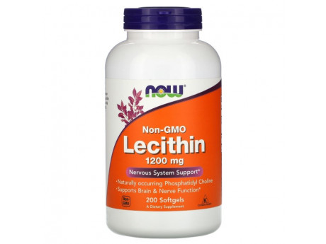 Lecithin 1200 mg NOW Foods (200 капсул)
