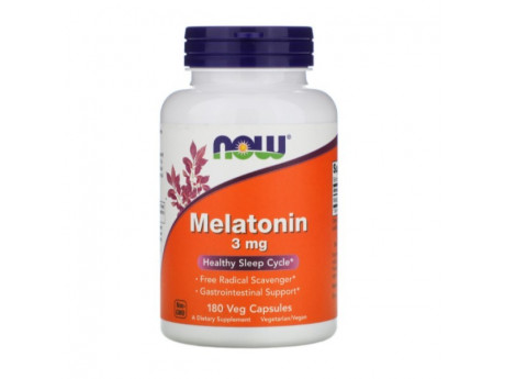 Melatonin 3 mg NOW Foods (180 вег капсул)