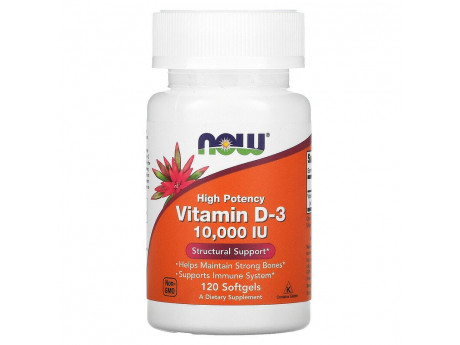 Vitamin D3 1000 IU NOW Foods (180 капсул)