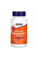Vitamin D3 1000 IU NOW Foods (180 капсул)