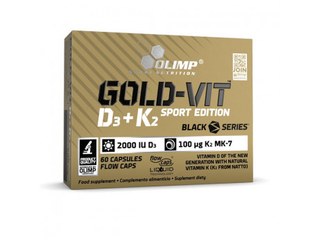 Gold D3+K2 2000 Sport Edition Olimp (60 капсул)