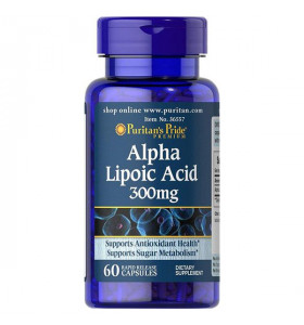 Alpha Lipoic Acid 300 мг Puritan's Pride (60 капсул)