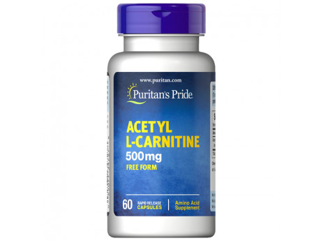Acetyl L-Carnitine 500 мг Puritan's Pride (60 капсул)