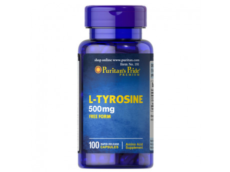 L-Tyrosine 500 мг Puritan's Pride (100 капсул)