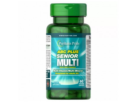 ABC Plus Senior Multivitamin Multi-Mineral Formula Puritan's Pride (60 каплет)