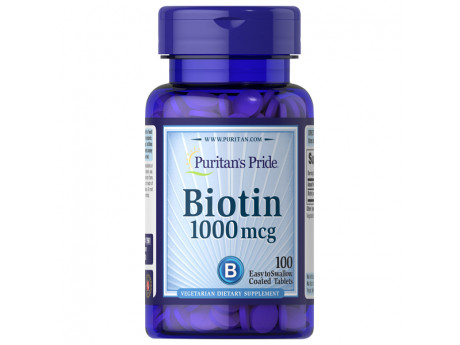 Biotin 1000 мкг Puritan's Pride (100 таблеток)