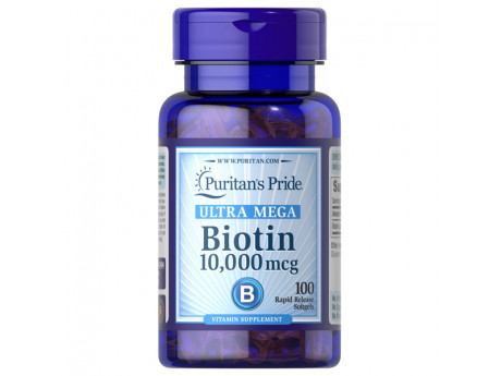 Biotin 10 000 мкг Puritan's Pride (100 капсул)