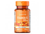 Vitamin K 200 мкг Puritan's Pride (100 таблеток)