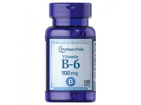 Vitamin B-6 100 мг Puritan Pride (100 таблеток)