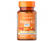 Vitamin K-2 (MenaQ7) 50 мкг Puritan's Pride (30 капсул)