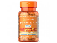 Vitamin K-2 (MenaQ7) 100 мкг Puritan's Pride (30 капсул)