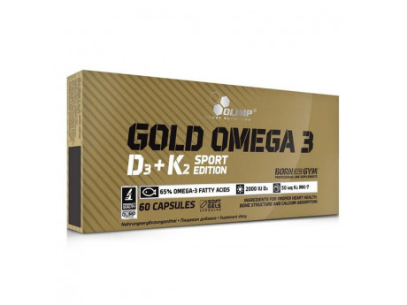 Gold Omega-3 D3+K2 Sport Edition Olimp (60 капсул)