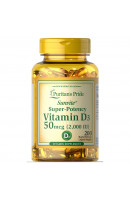 Vitamin D3 2000 IU Puritan's Pride (200 капсул)