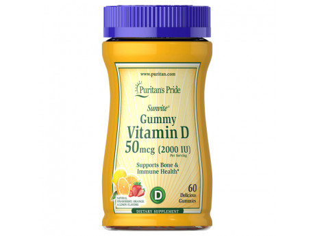 Vitamin D3 2000 IU Puritan's Pride (60 таблеток)