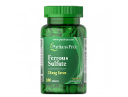 Iron Ferrous Sulfate 28 мг Puritan's Pride (100 таблеток)