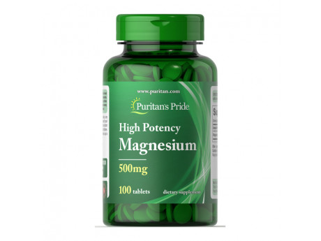 Magnesium 500 мг Puritan's Pride (100 таблеток)