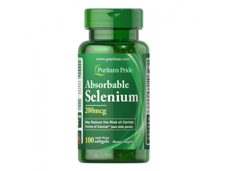 Absorbable Selenium 200 мкг Puritan's Pride (100 капсул)