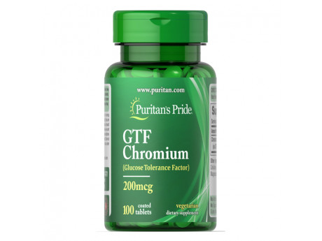 Chromium GTF 200 мкг Puritan's Pride (100 таблетки)
