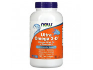 Ultra Omega 3D NOW Foods (180 капсул)