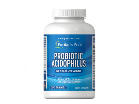 Probiotic Acidophilus Puritan's Pride (250 таблеток)